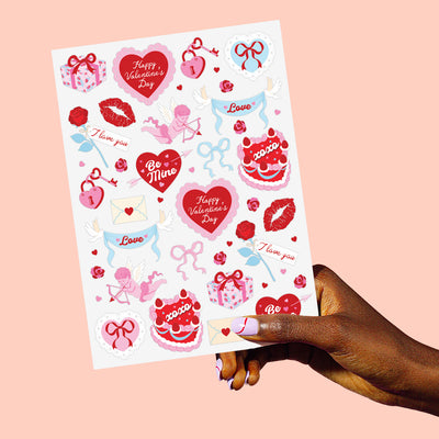 Valentine Tats - 48 temporary tattoos