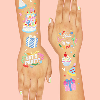 Let's Party! Tats - 50 temporary tattoos