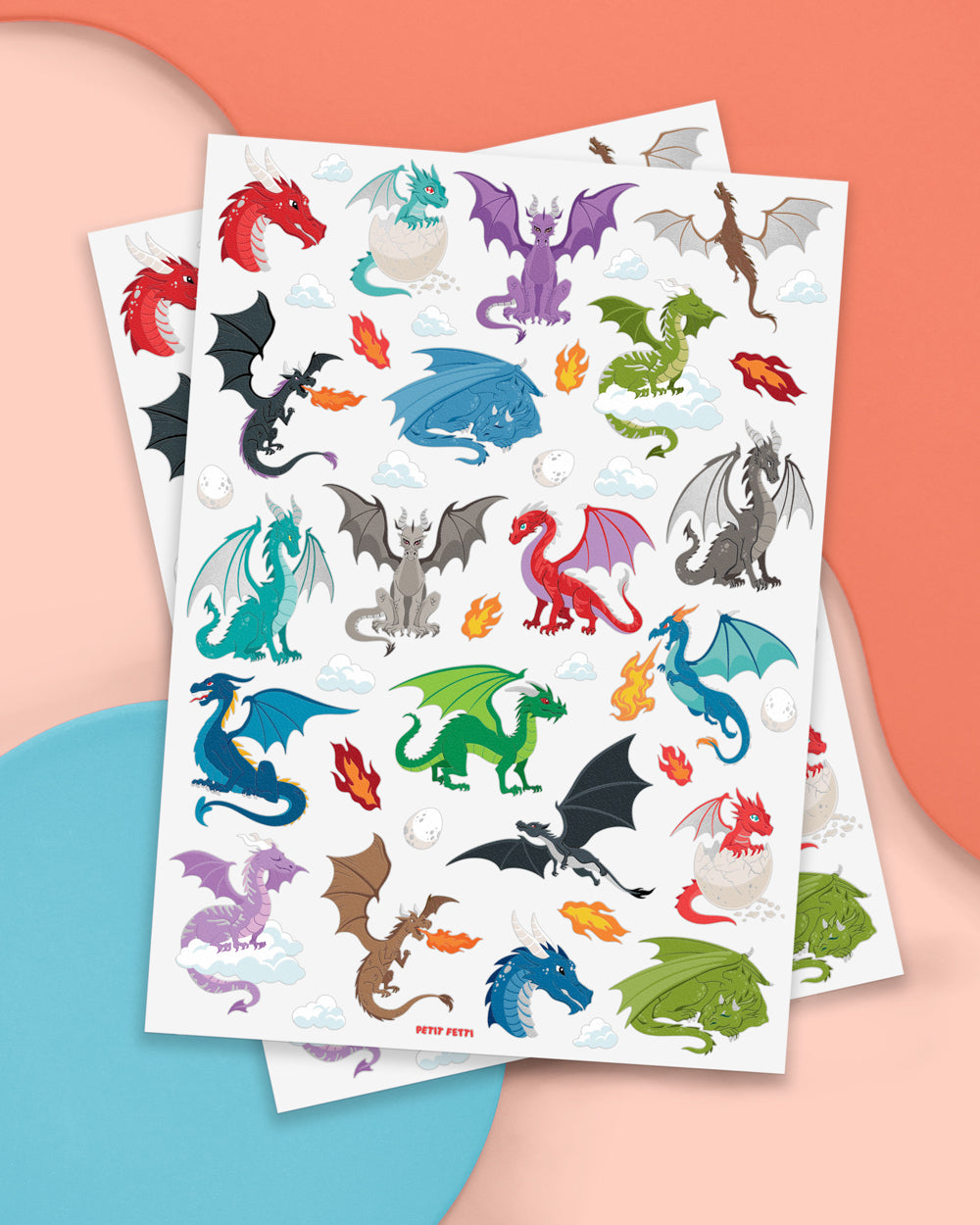 Fire Breather Tats - 40 foil temporary tattoos