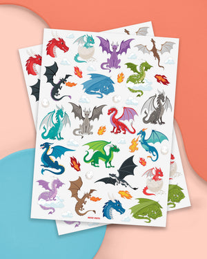 Fire Breather Tats - 40 foil temporary tattoos