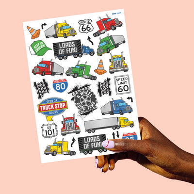 Trucker Tats - 42 foil temporary tattoos