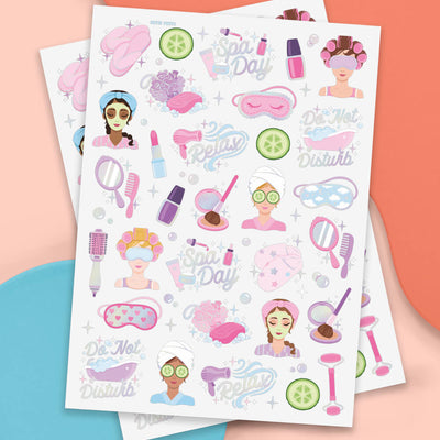 Spa Day Tats - 62 foil temporary tattoos