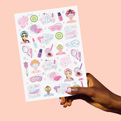 Spa Day Tats - 62 foil temporary tattoos