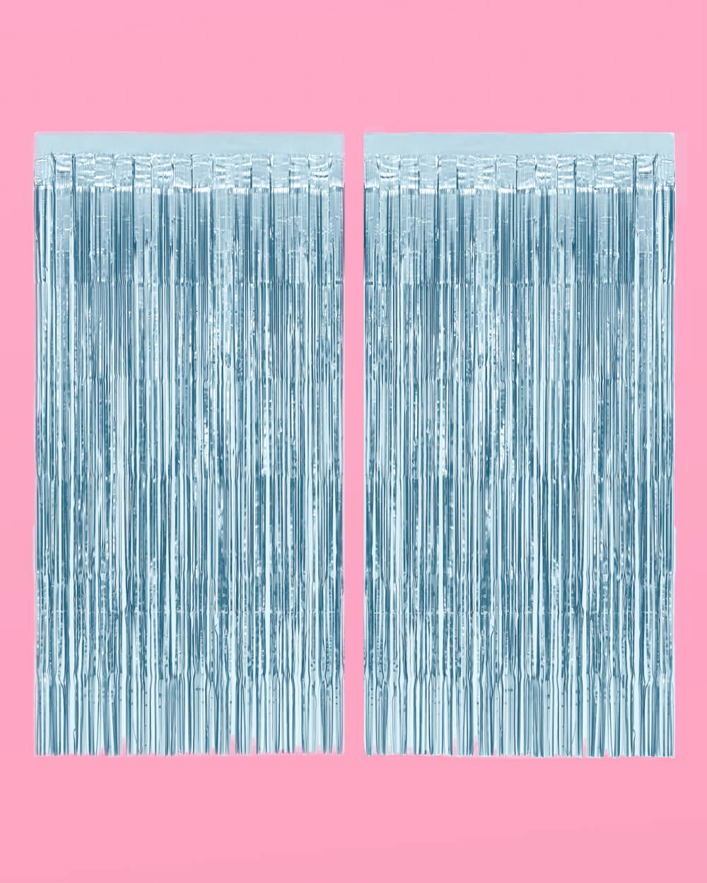 Blue Party Curtain - matte blue foil curtain