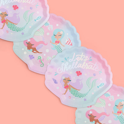 Mermazing Plates - 24 paper plates