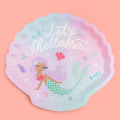 Mermazing Plates - 24 paper plates