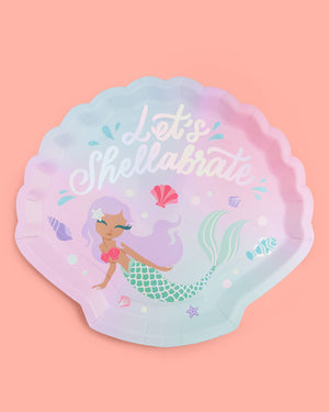 Mermazing Plates - 24 paper plates