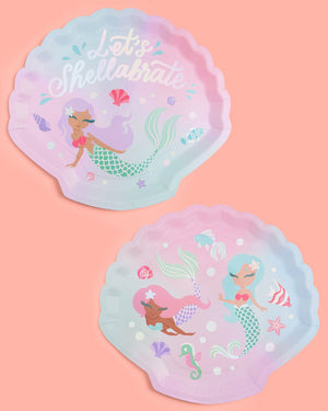 Mermazing Plates - 24 paper plates