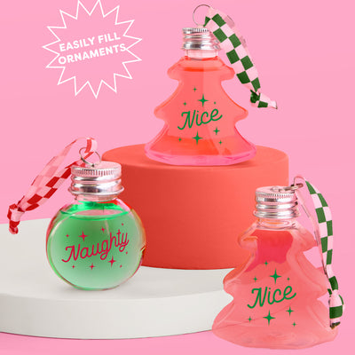 Christmas Spirit Ornaments - 10 shot glass ornaments