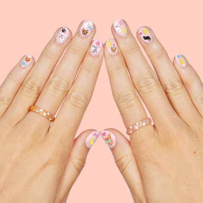 Cool Cat Nail Stickers - 608 nail stickers