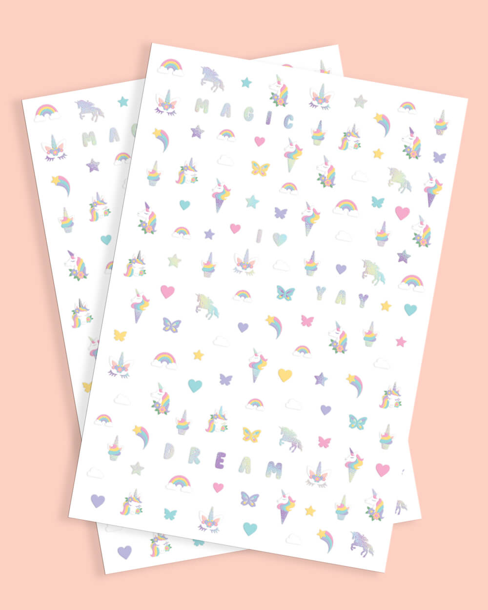 Unicorn 🦄 Nail Stickers - 524 nail stickers