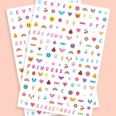 GRL PWR Nail Stickers - 816 nail stickers