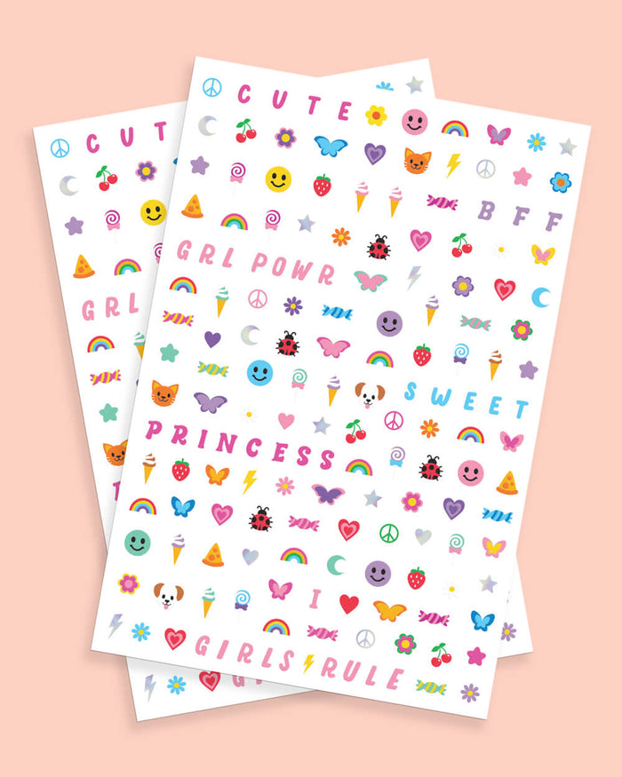 GRL PWR Nail Stickers - 816 nail stickers