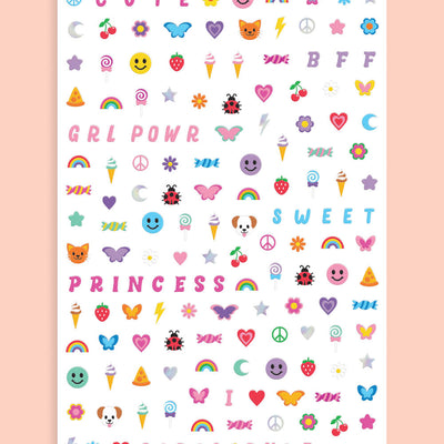 GRL PWR Nail Stickers - 816 nail stickers