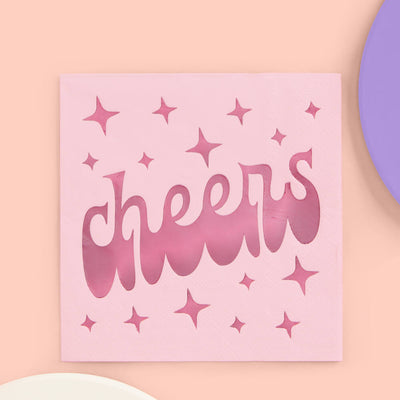 Cheers Napkins - 50 foil napkins