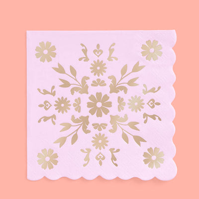 Tea Time Napkins - 24 foil napkins