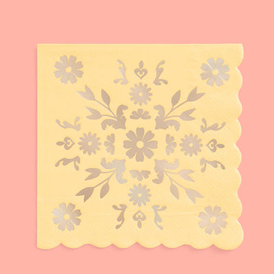 Tea Time Napkins - 24 foil napkins