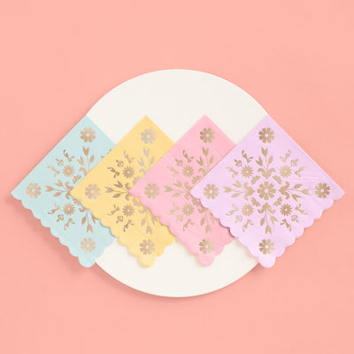 Tea Time Napkins - 24 foil napkins