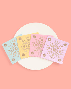 Tea Time Napkins - 24 foil napkins