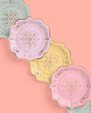 Tea Time Plates - 24 paper plates