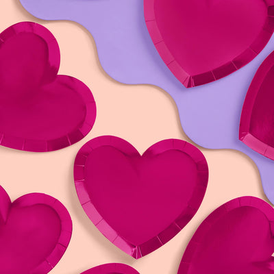 Lover Plates - 25 heart plates