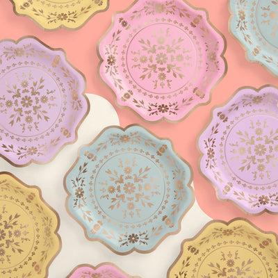 Tea Time Plates - 24 paper plates