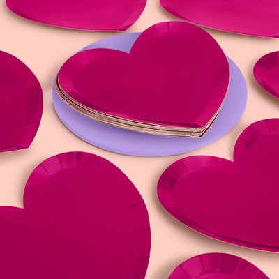 Lover Plates - 25 heart plates