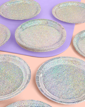 Shimmer Plates - 25 paper plates