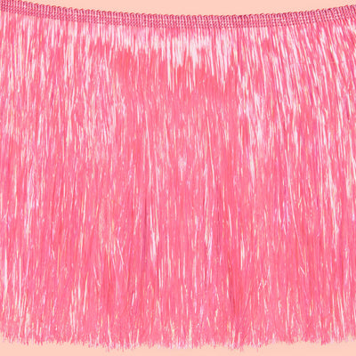 Let's Go Party Fringe - pink iridescent banner