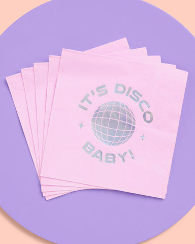 It's Disco, Baby! Napkin - 25 foil napkins