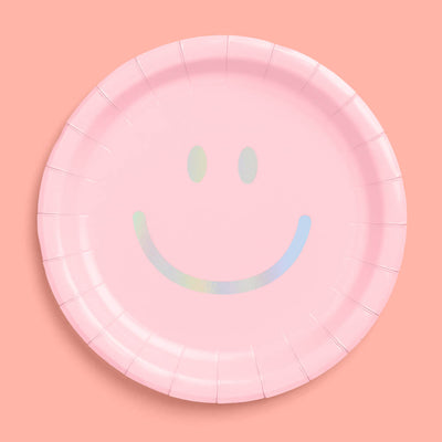 Smiley Plates - 24 paper plates