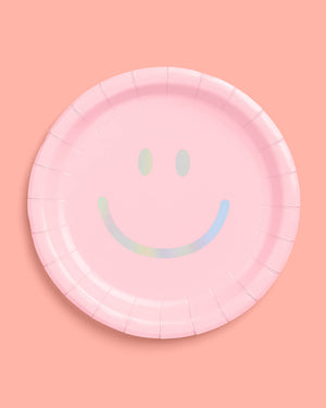 Smiley Plates - 24 paper plates