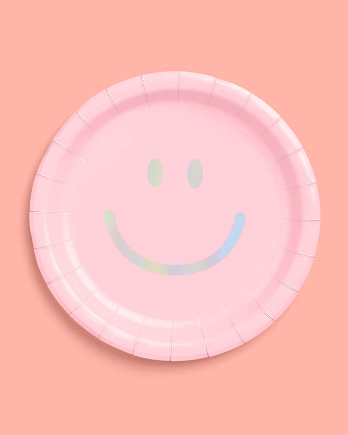 Smiley Plates - 24 paper plates