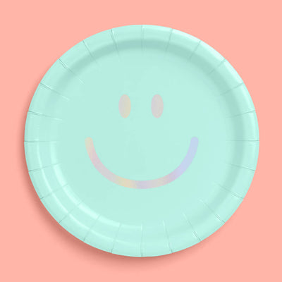 Smiley Plates - 24 paper plates