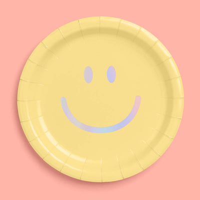 Smiley Plates - 24 paper plates