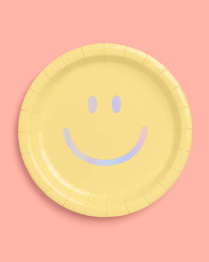 Smiley Plates - 24 paper plates