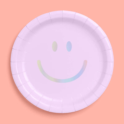 Smiley Plates - 24 paper plates