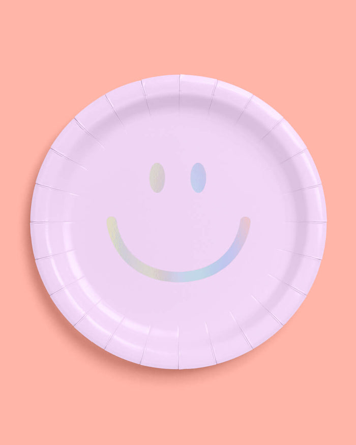 Smiley Plates - 24 paper plates