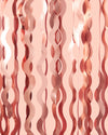 Keep It Wavy Curtain - rose gold foil curtain