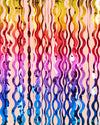 Rainbow Wavy Curtain - wavy foil curtain