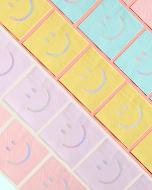 Smiley Napkin - 24 foil napkins
