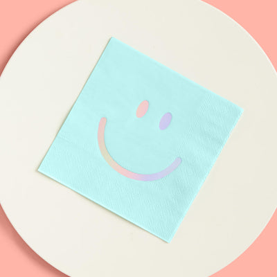 Smiley Napkin - 24 foil napkins