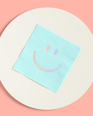 Smiley Napkin - 24 foil napkins