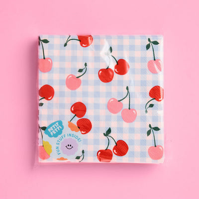 Cherry Pop Napkins - 25 paper napkins