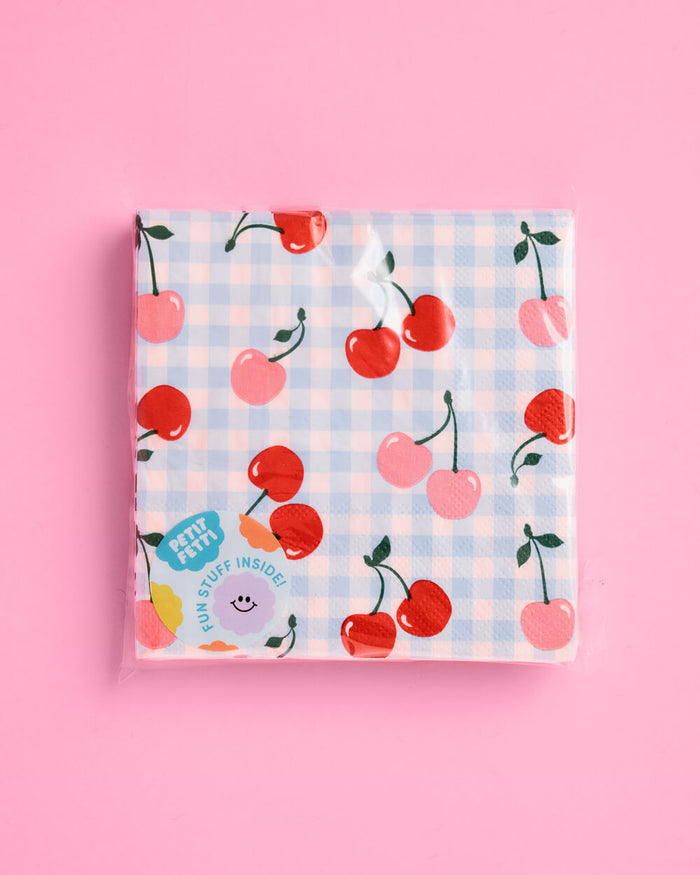 Cherry Pop Napkins - 25 paper napkins