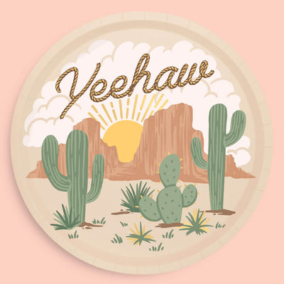 Wild Wild West Plates - 24 paper plates