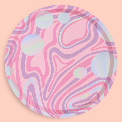 Space Girl Plates - 25 foil paper plates