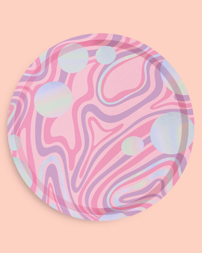 Space Girl Plates - 25 foil paper plates