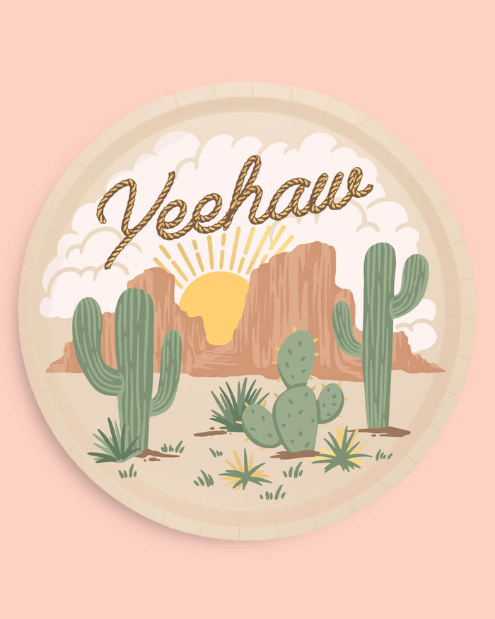 Wild Wild West Plates - 24 paper plates