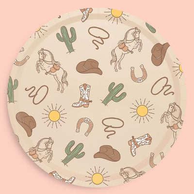 Wild Wild West Plates - 24 paper plates